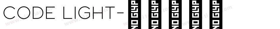 CODE Light字体转换